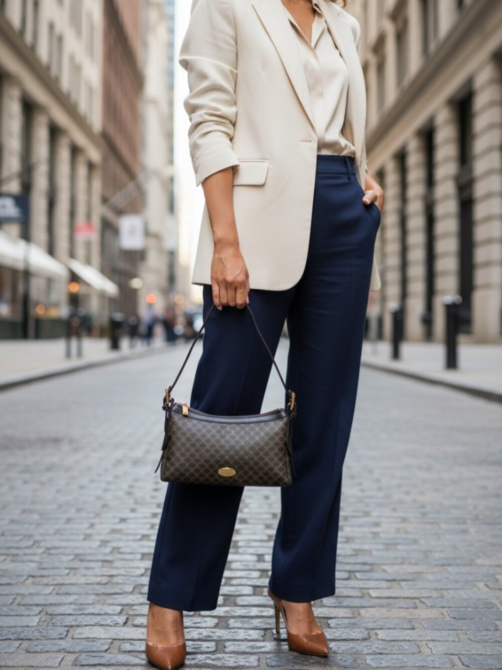 Vintage CELINE Dark Macadam Mini Baguette/Shoulder Bag - Picture 8 of 8